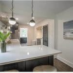 Elegant modern kitchen with custom cabinets and sleek design for premium cabinet styling.