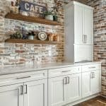 Elegant white kitchen cabinets with shaker style, perfect for modern and classic home renovation projects.