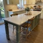 Elegant custom kitchen cabinets with a spacious island for modern kitchen design.