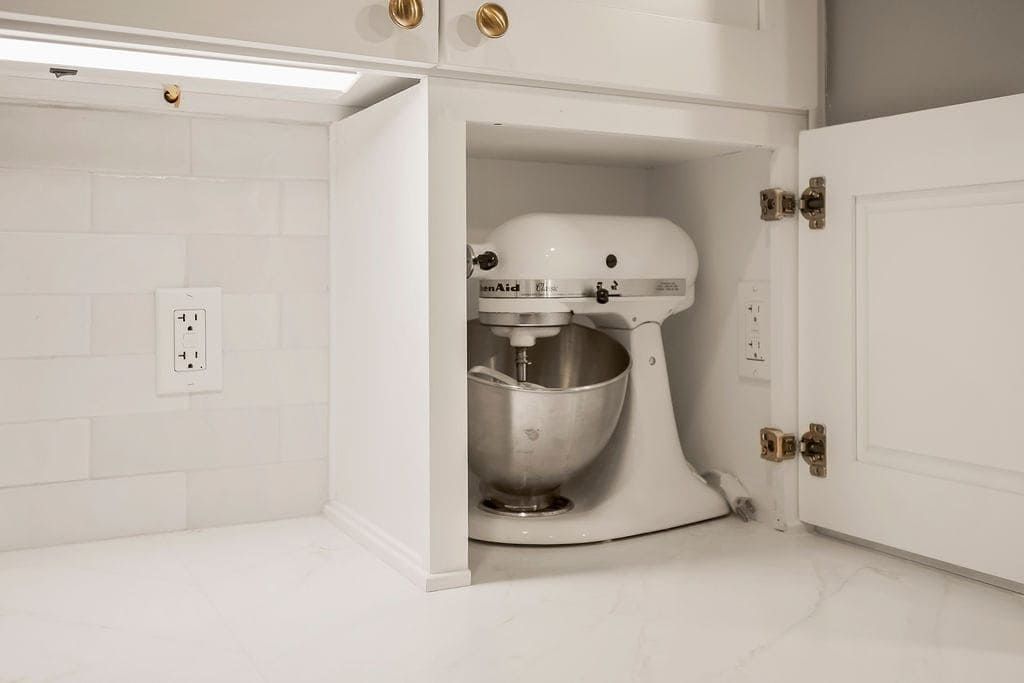 Kitchen Mixer in Appliance Garage
